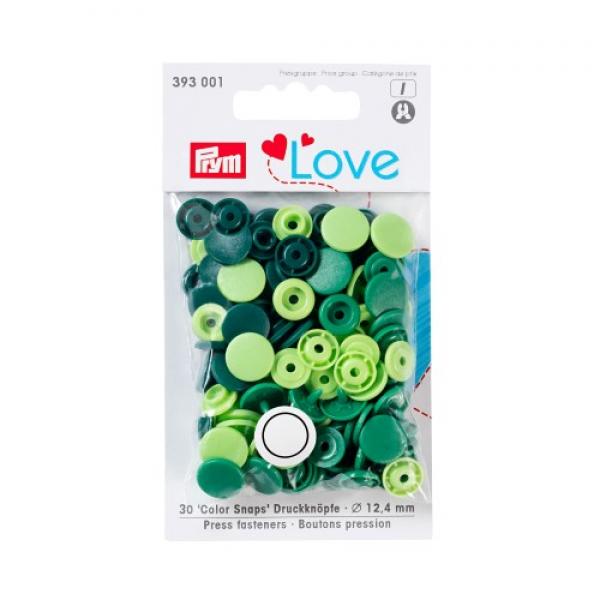 Prym Love Druckknopf Color Snaps Ø12,4mm grün