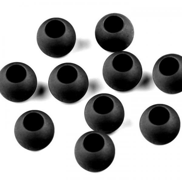 Perle schwarz matt 12mm Durchmesser